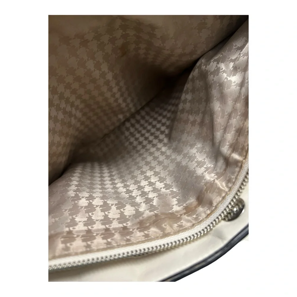 Karl Lagerfeld Cream Tote with Bow Detail